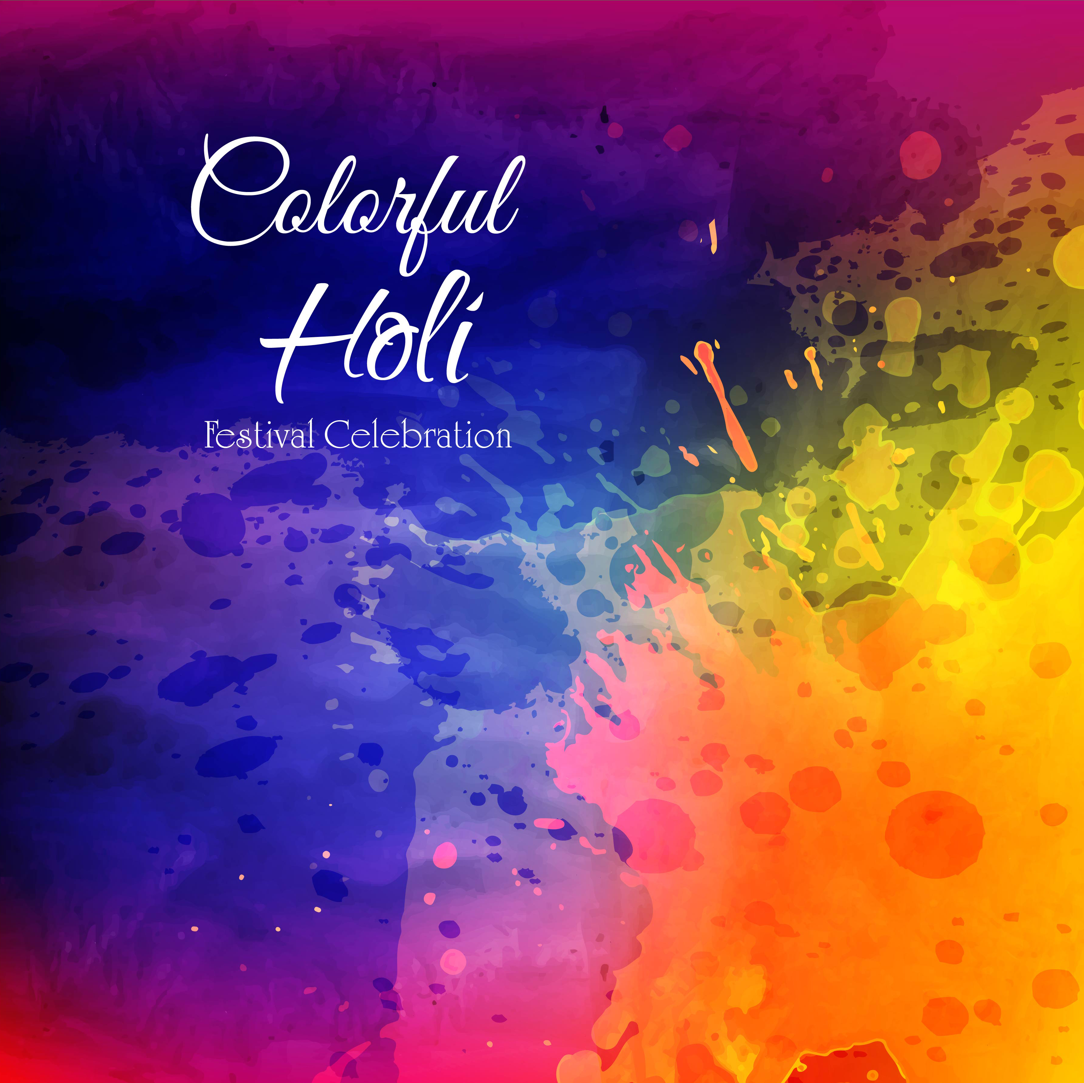 Happy Holi Indian Spring Festival Of Colors Background 381944 Vector