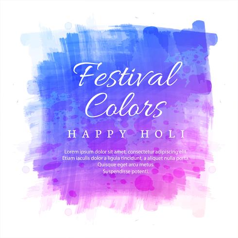 Indian festival Happy Holi celebration background vector