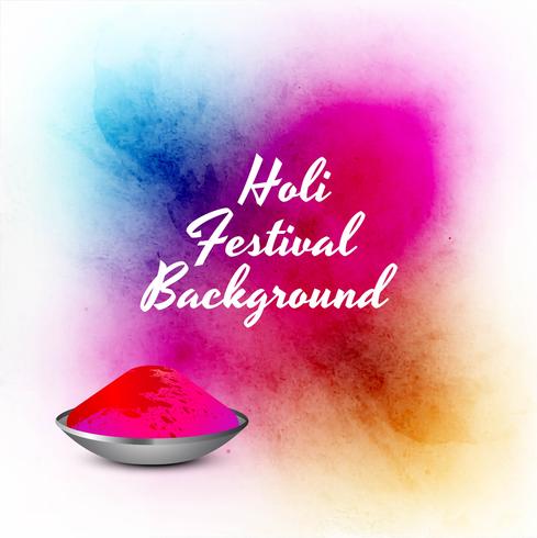 Abstract colorful celebration happy holi background vector