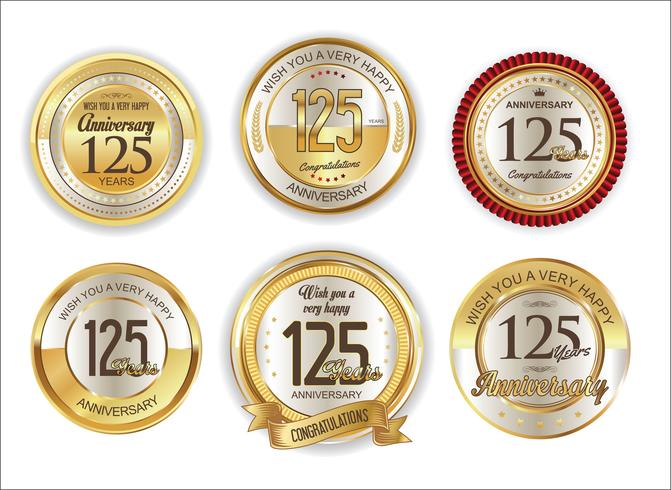anniversary background vector