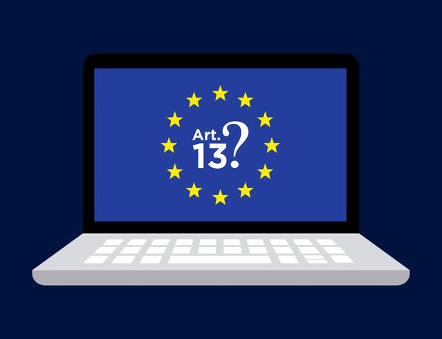 Article 13 illustration.  vector