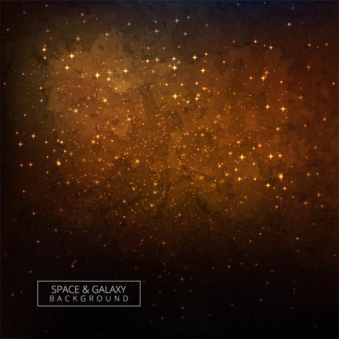 Stars of a planet and galaxy in a free space colorful background vector
