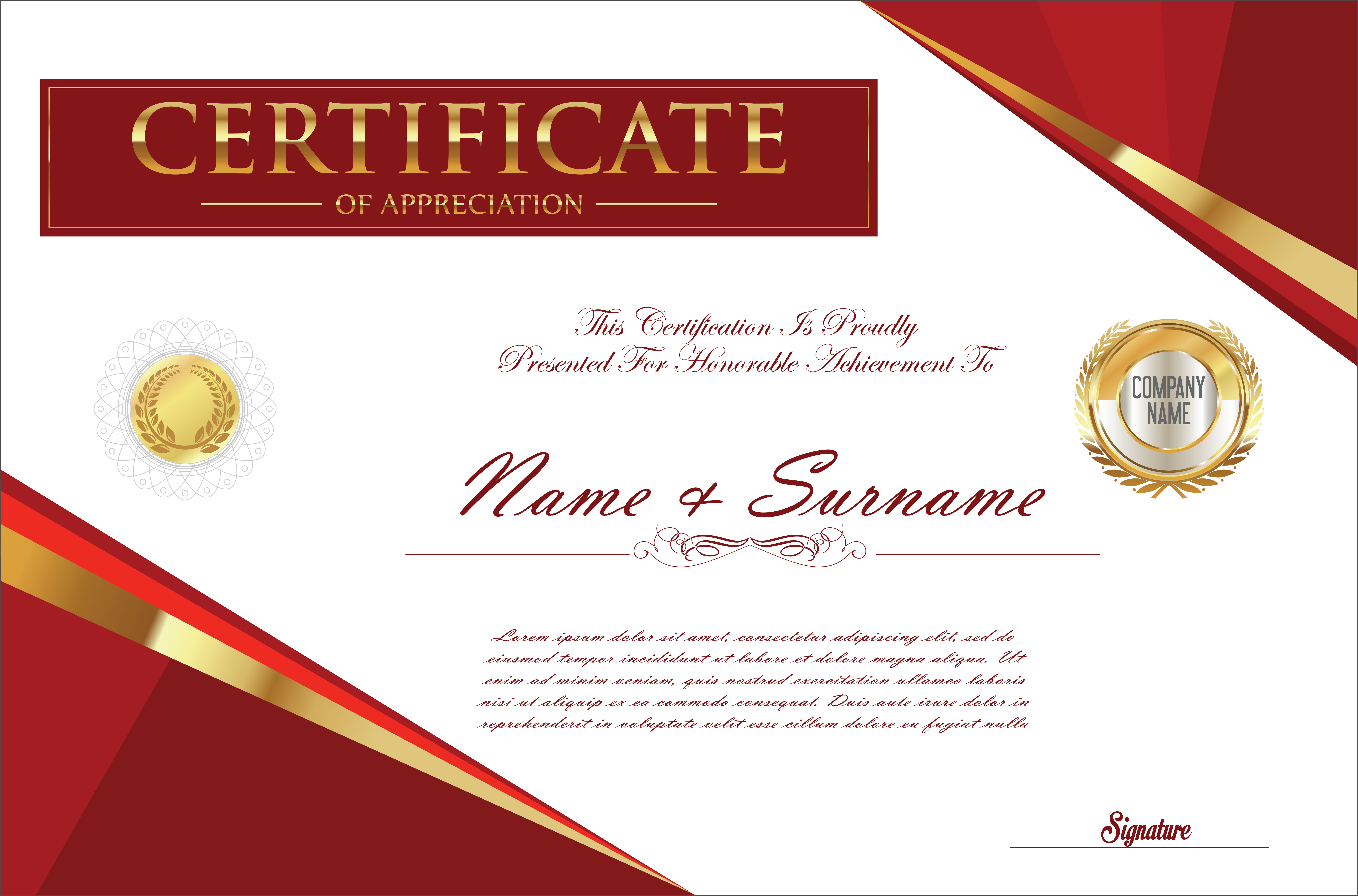 Certificate - Download Free Vectors, Clipart Graphics & Vector Art