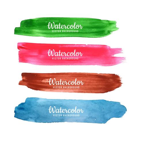 Abstract Watercolor Strokes Design vector
