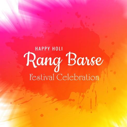 Vector illustration of Holi celebration card background