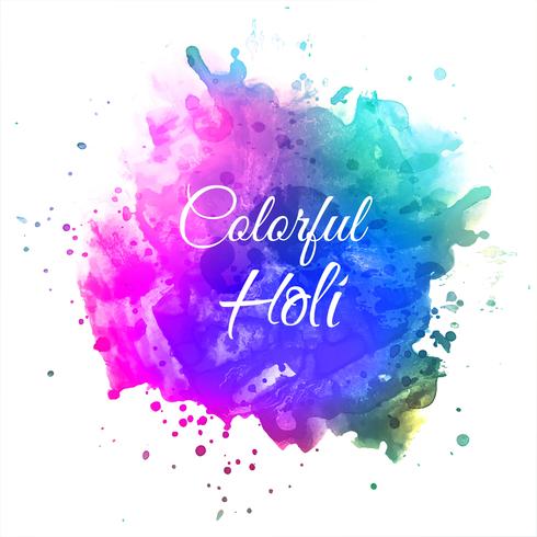 Celebrate festival Colorful Holi Background vector