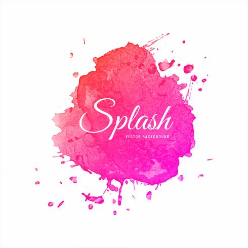 Abstract colorful soft watercolor splash background vector