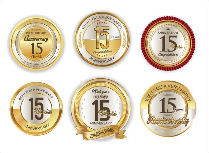 anniversary background vector