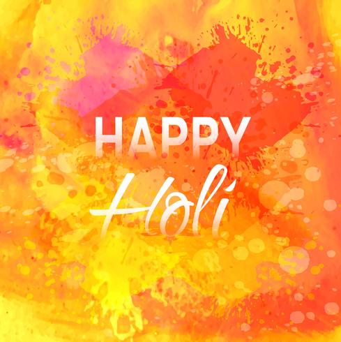 Feliz celebración de Holi Festival Indio de Colores vector