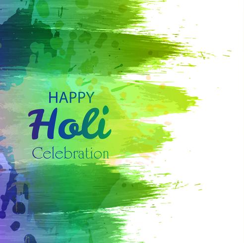 Happy Holi Indian spring festival of colors background vector