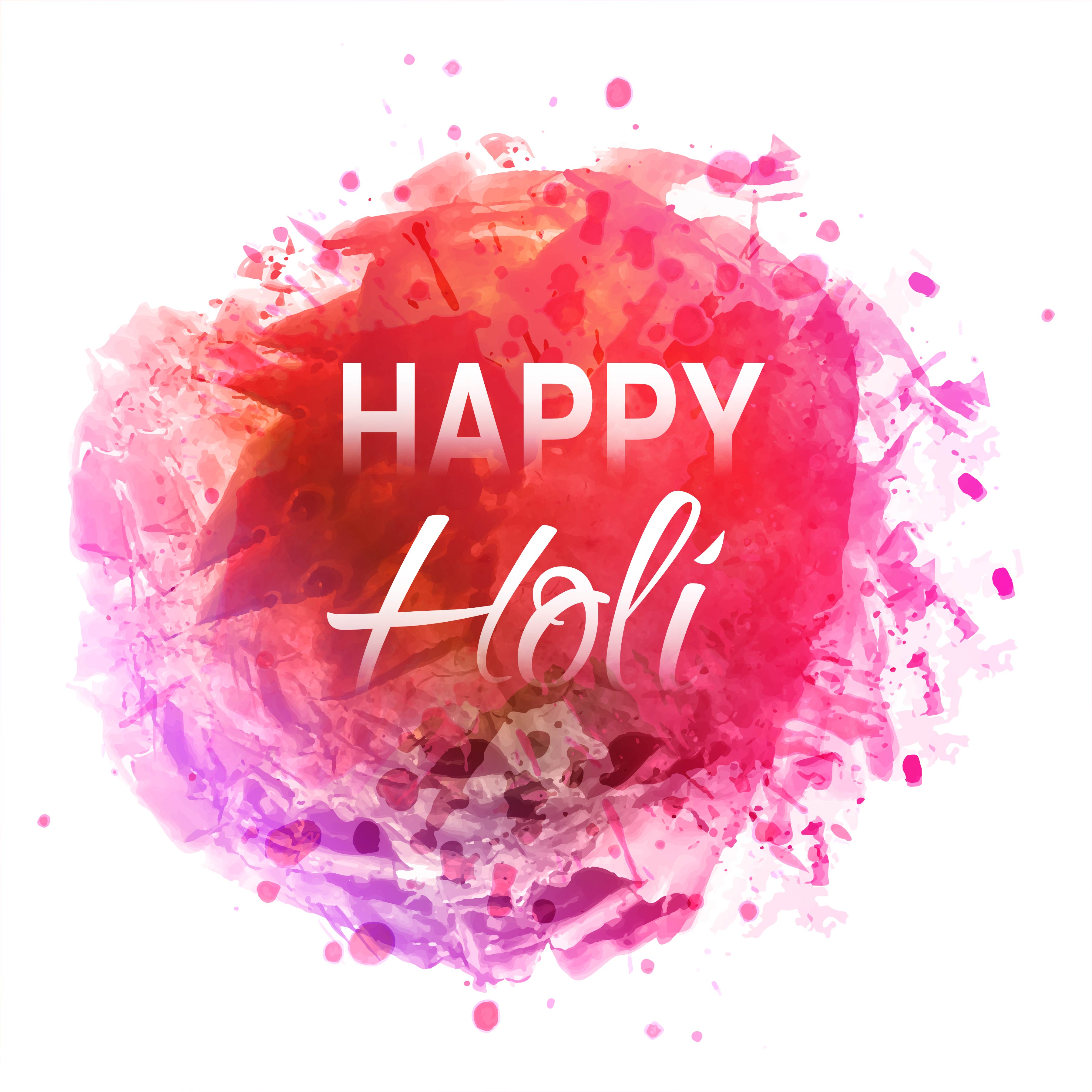 Happy Holi on abstract colorful splash background 382208 Vector Art at ...