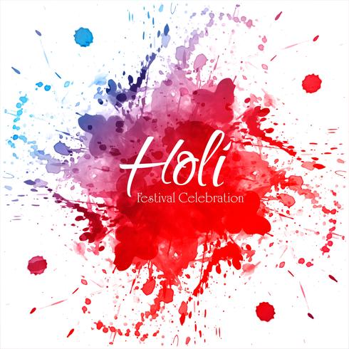 Celebrate festival Colorful Holi Background vector