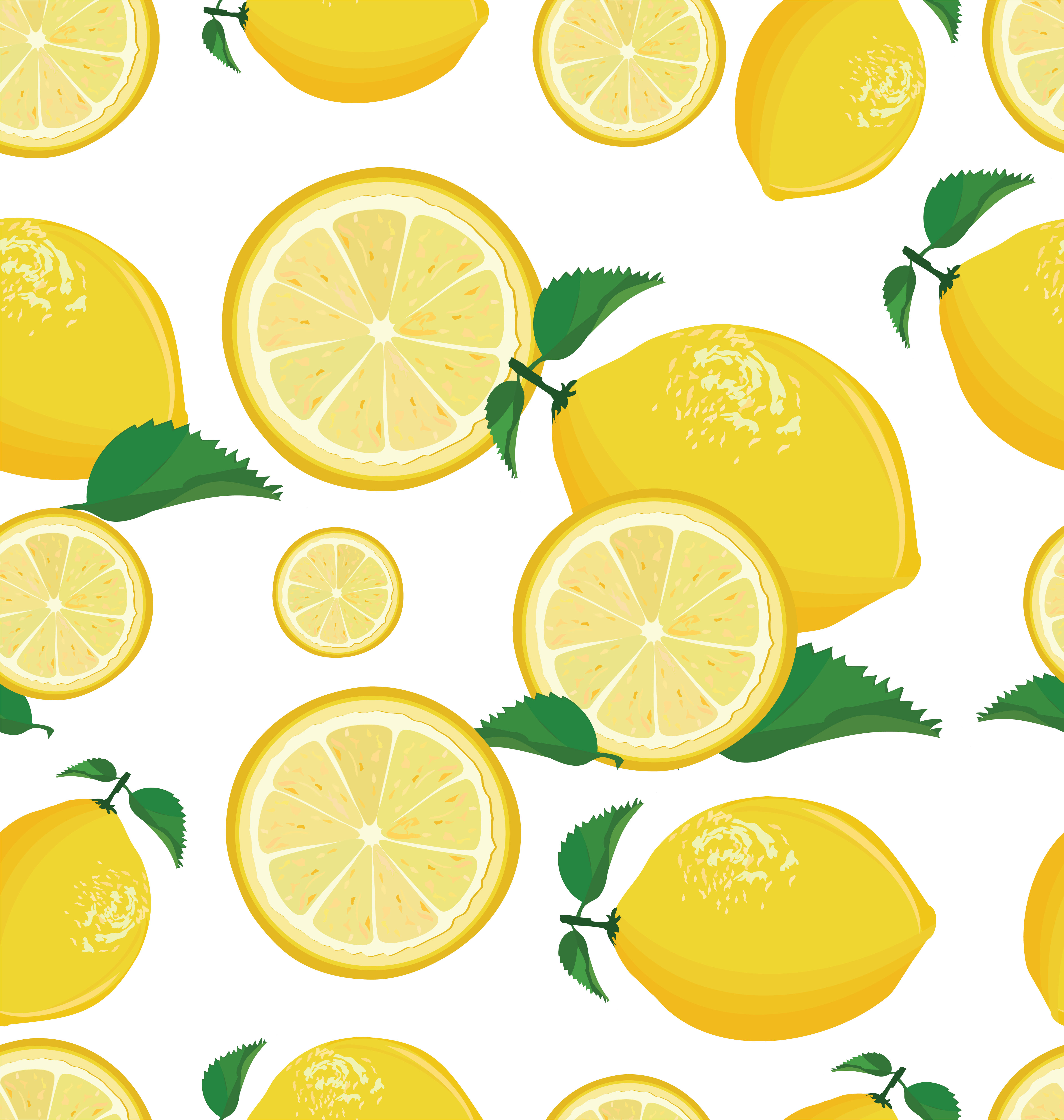 Lemon Vintage Wallpaper