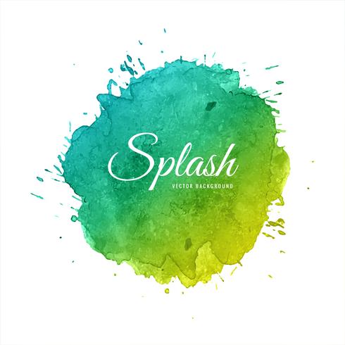 Abstract colorful soft watercolor splash background vector