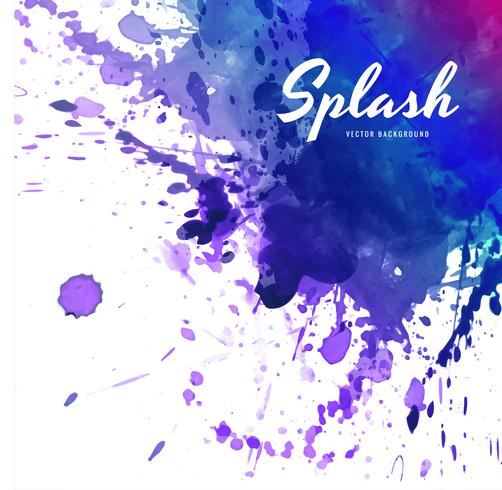 Abstract colorful soft watercolor splash vector