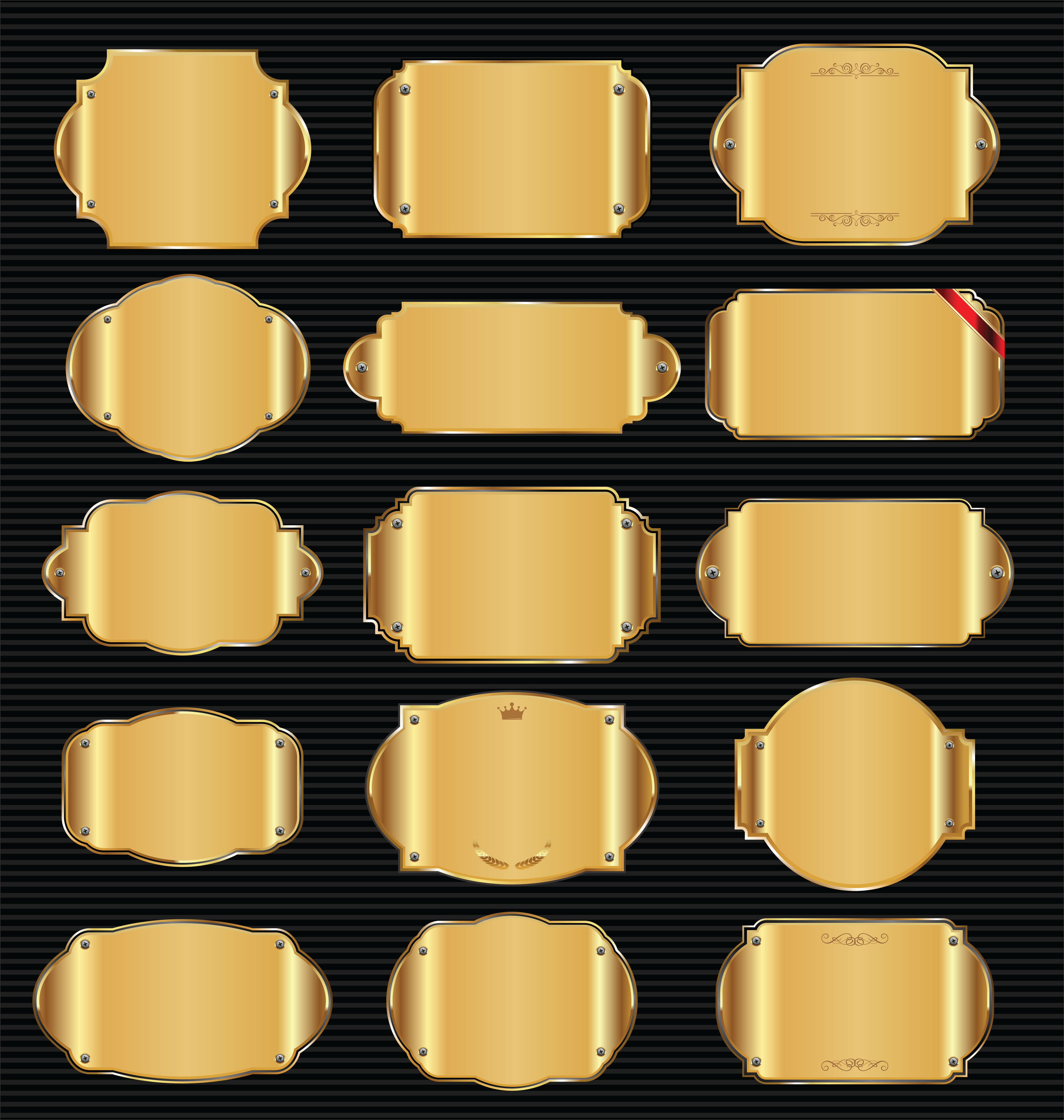 Metal plates 382285 Vector Art at Vecteezy