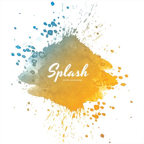 Soft colorful watercolor splash design vector