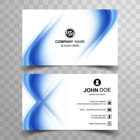 Elegant creative business card set template design vector