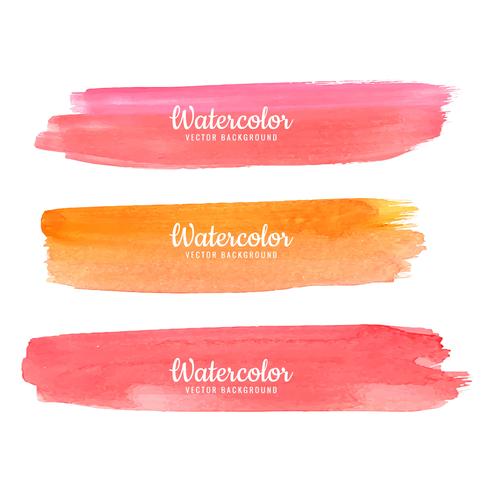 Abstract Watercolor Colorful Strokes vector