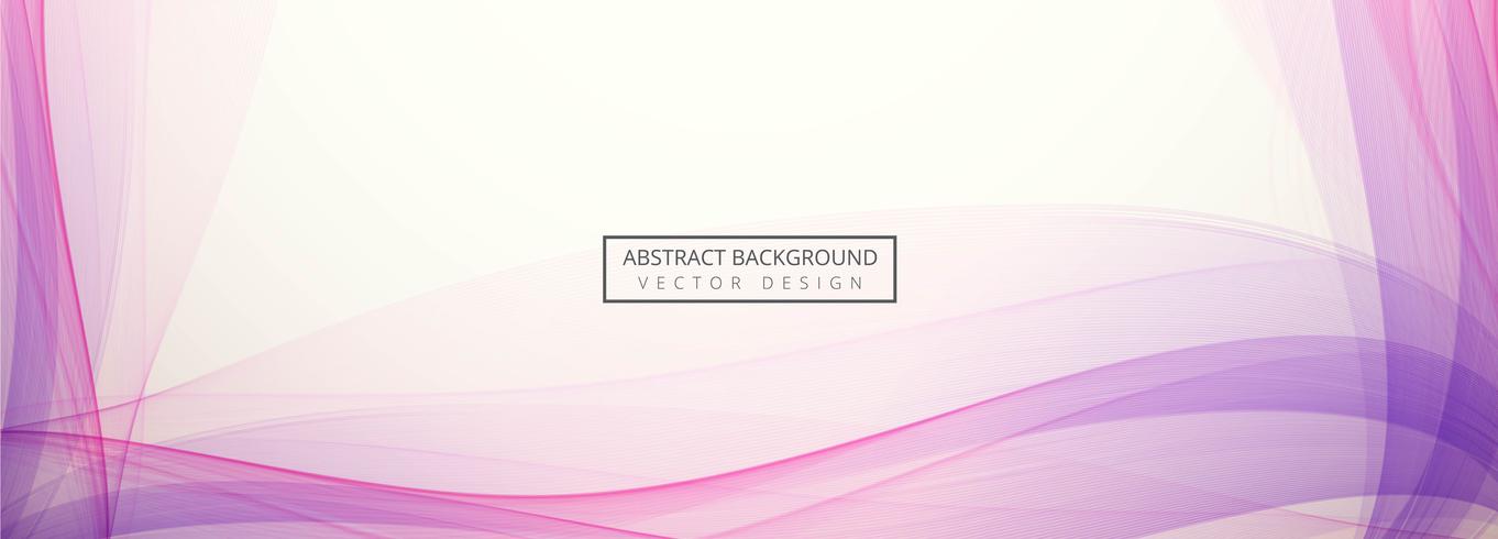 Abstract wave header set design template vector