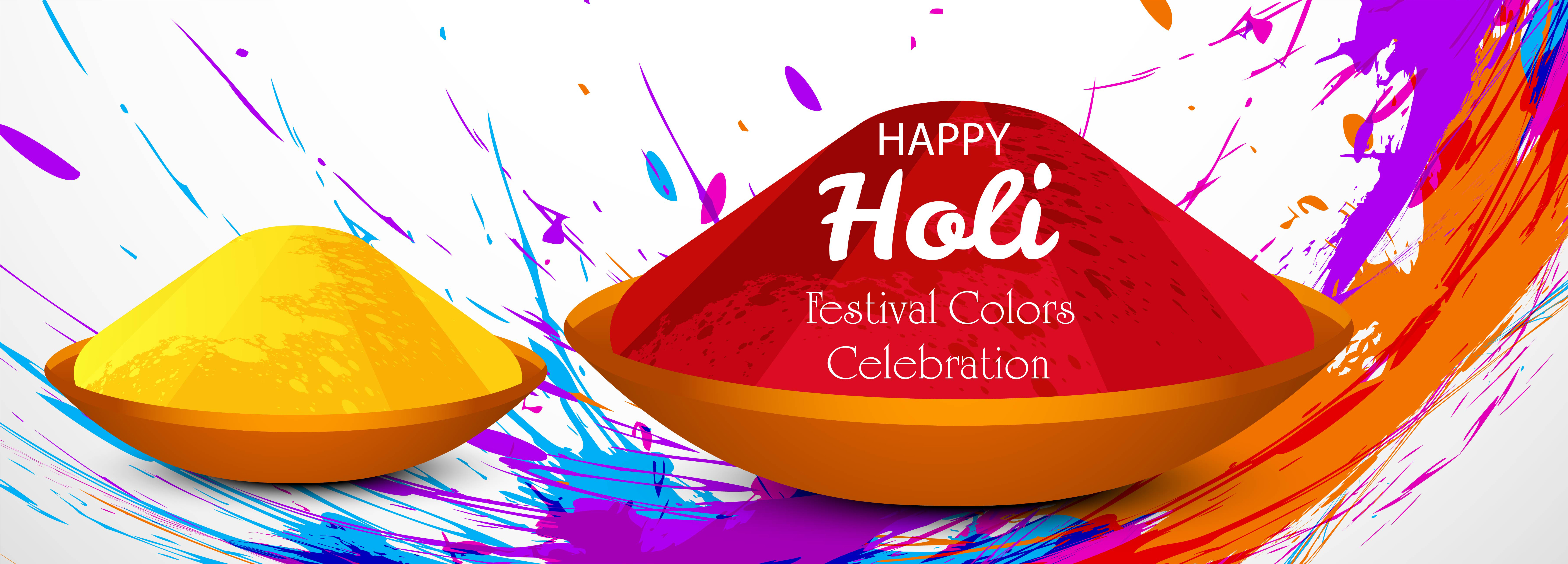 Beautiful holi festival celebration banner vector 382385 Vector Art at  Vecteezy