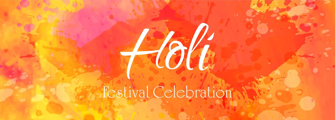 Holi festival colorful banner vector