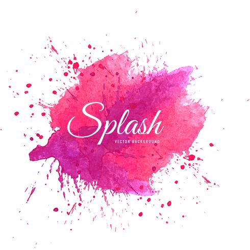 Splatter watercolor colorful vector