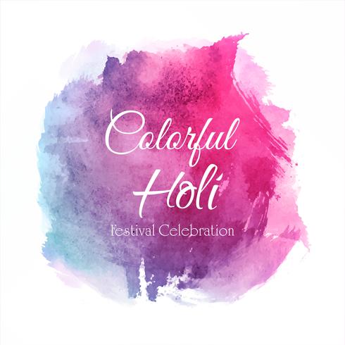 Fondo de celebración colorida festival Holi vector