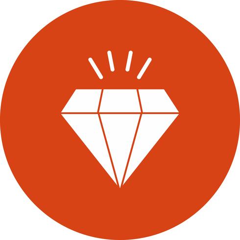 icono de diamante vector