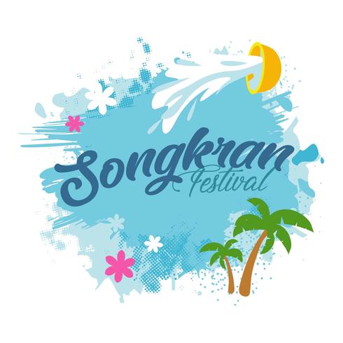 Fondo de Songkran vector