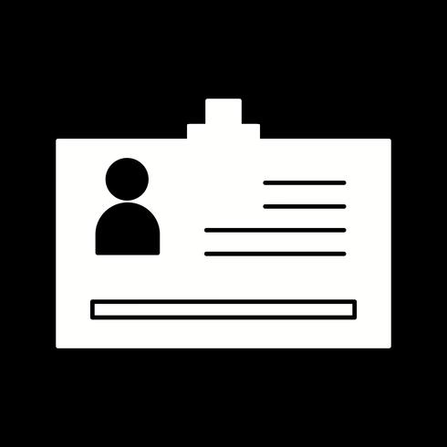 vector identity card icon