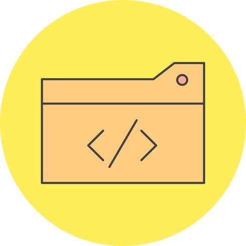 icono de código de optimización de vector