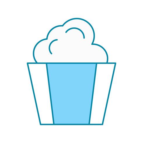 vector popcorn icon 