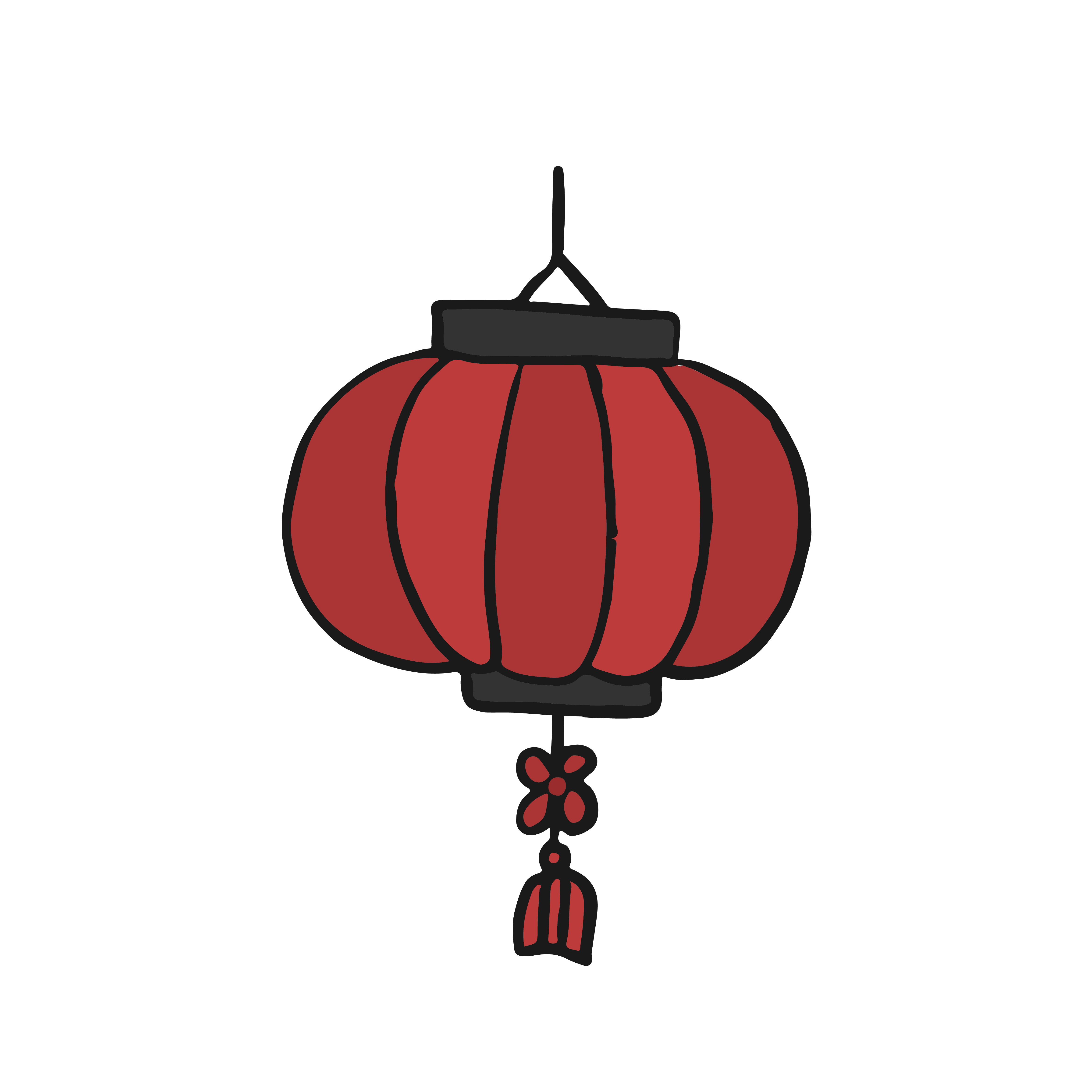 Chinese red paper lantern illustration - Download Free Vectors, Clipart