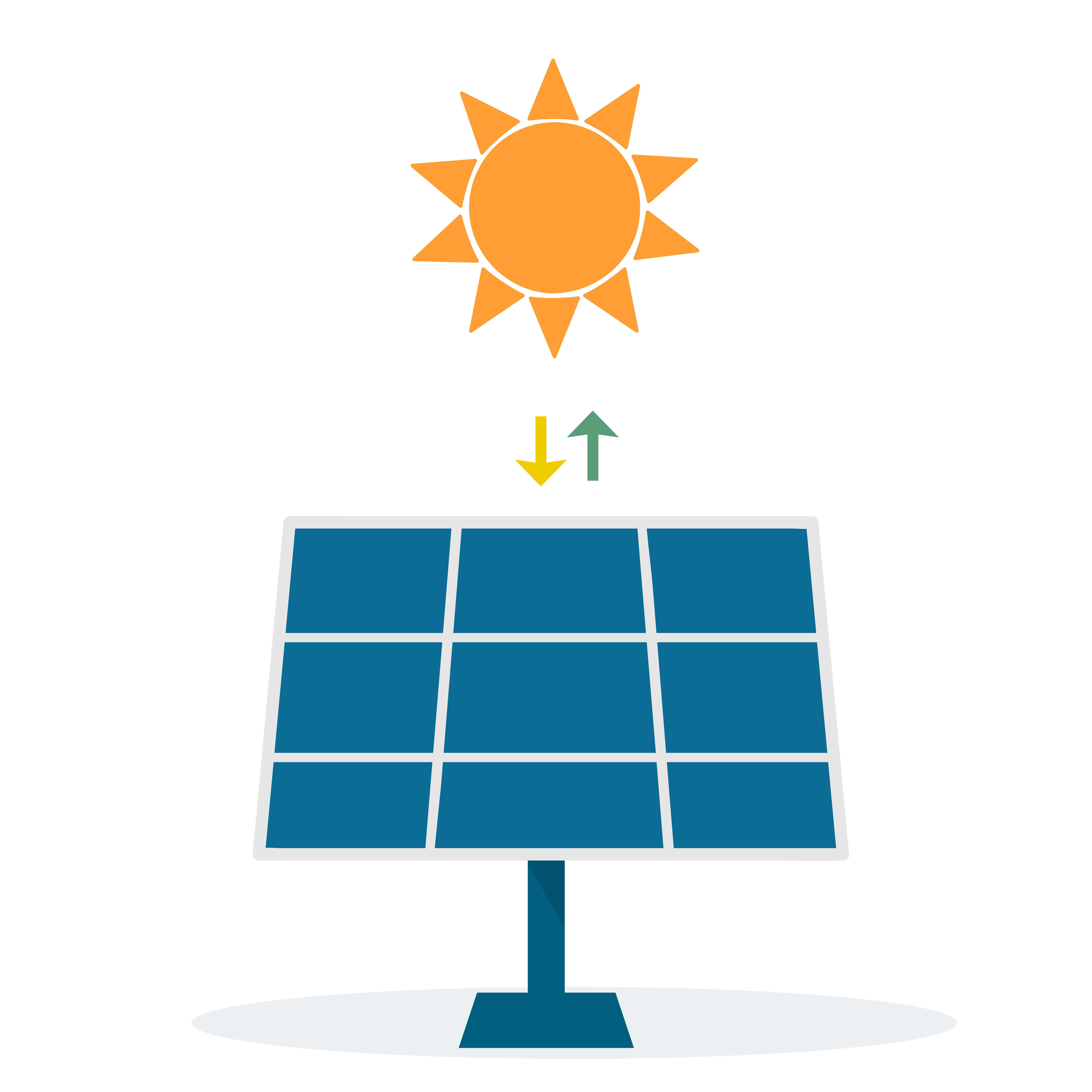 Solar power alternative energy illustration - Download Free Vectors