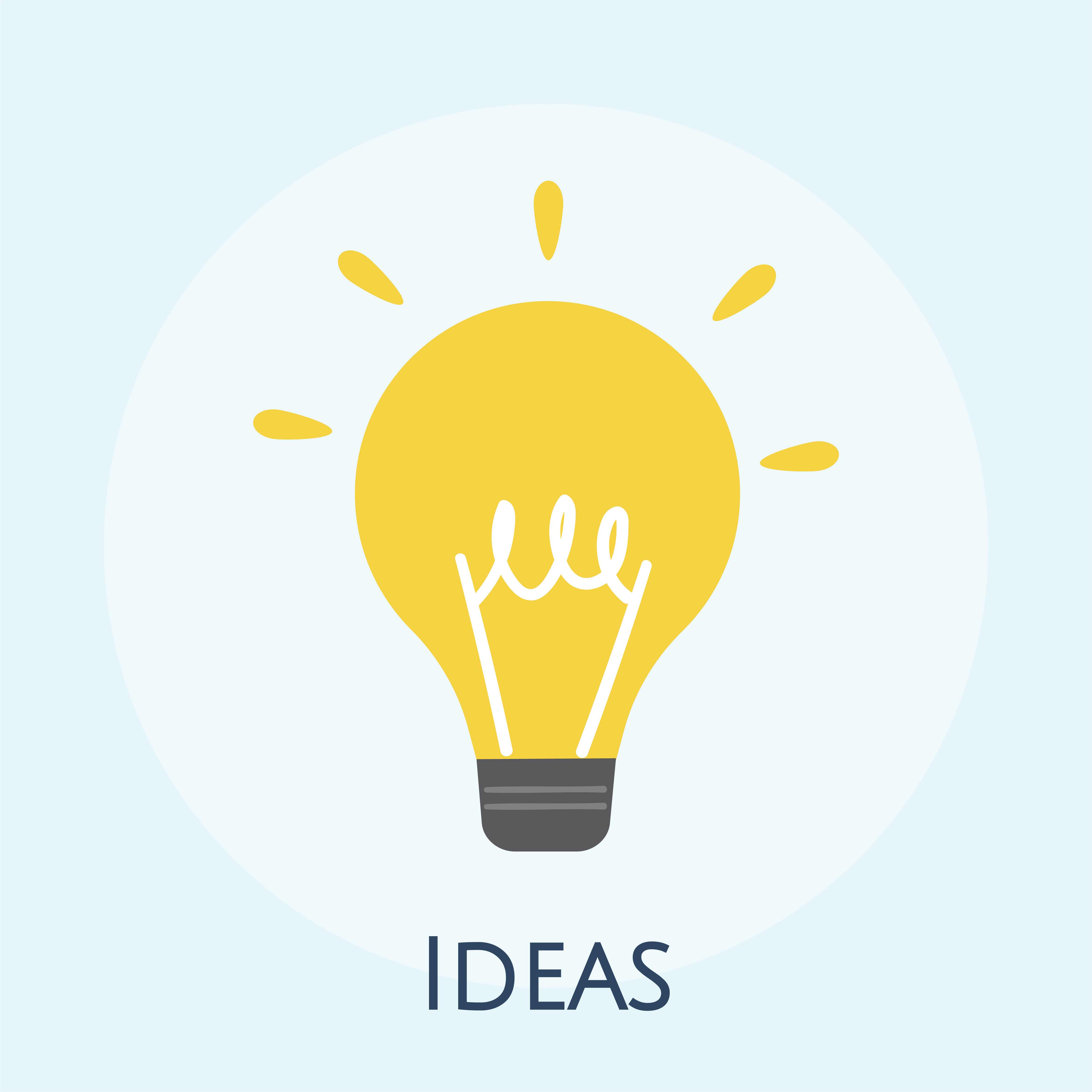 Illustration of light  bulb  icon  Download Free Vectors 