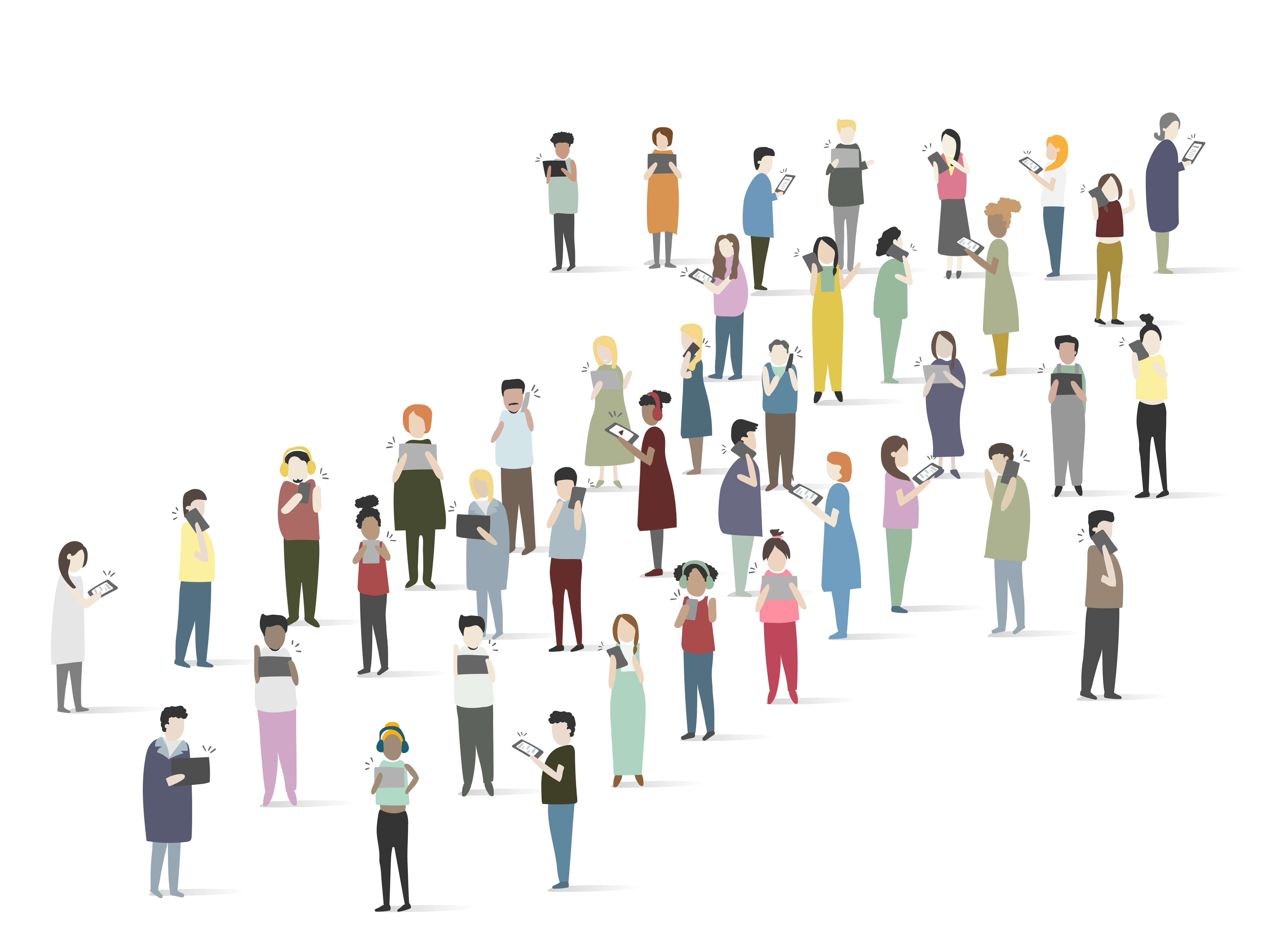 Vector set of illustrated people - Download Free Vectors, Clipart