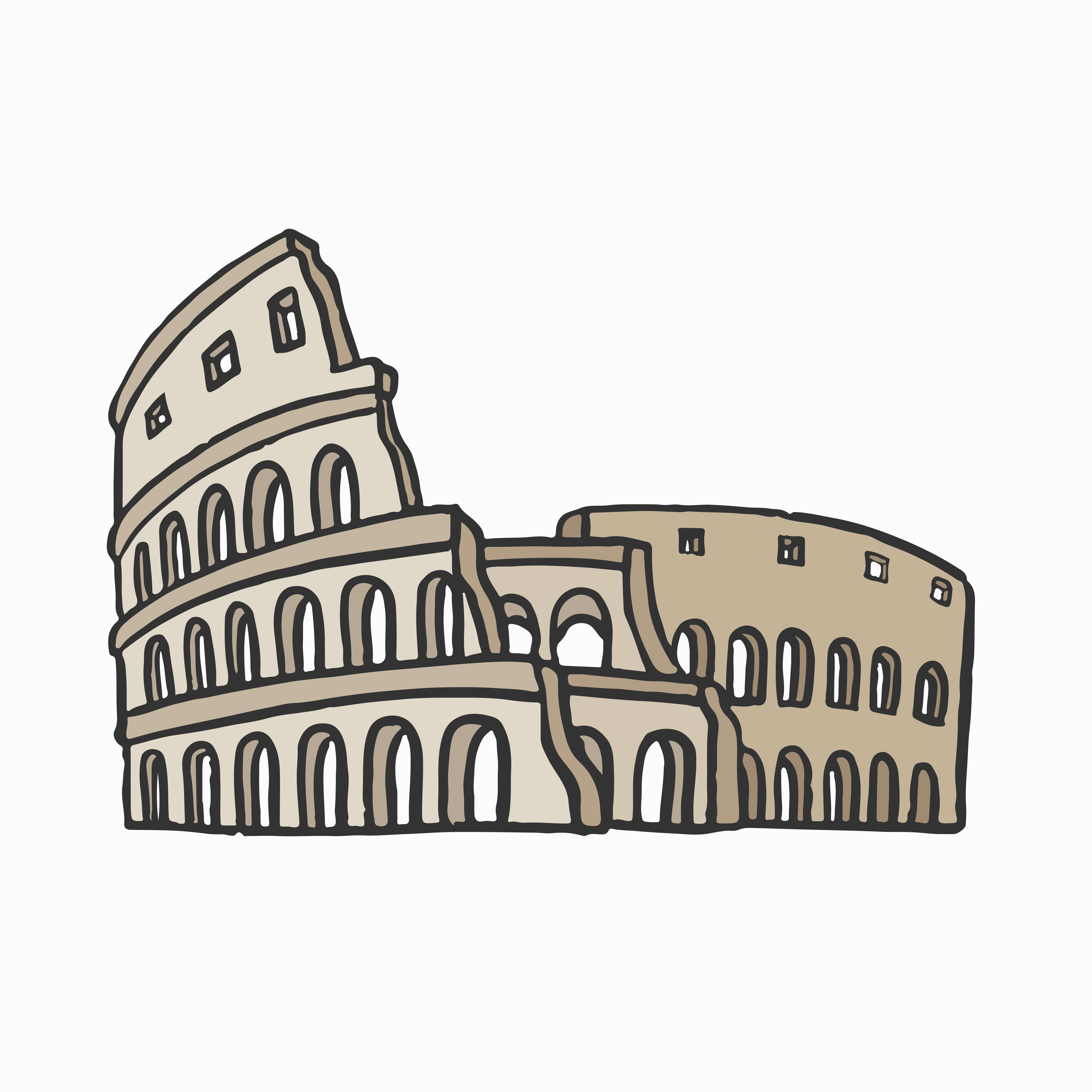 Coliseu De Roma Desenho - LEARNBRAZ