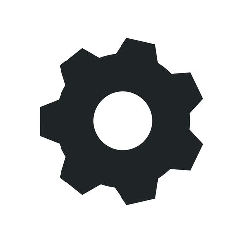 Black gear on white background - Download Free Vectors, Clipart