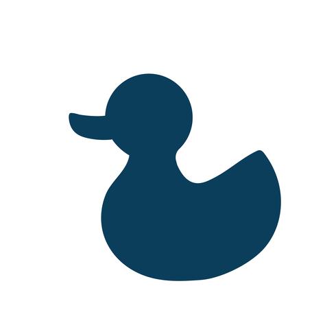 Duck kid39s toy icon illustration vector