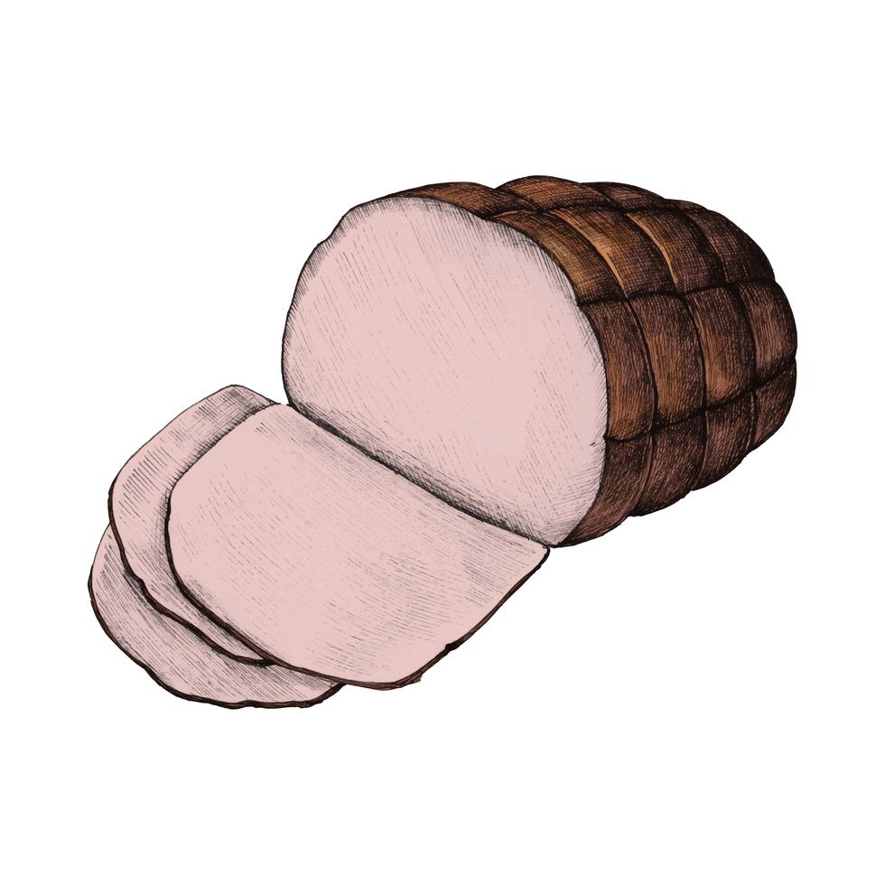 Illustration of a glazed ham Download Free Vectors, Clipart Graphics