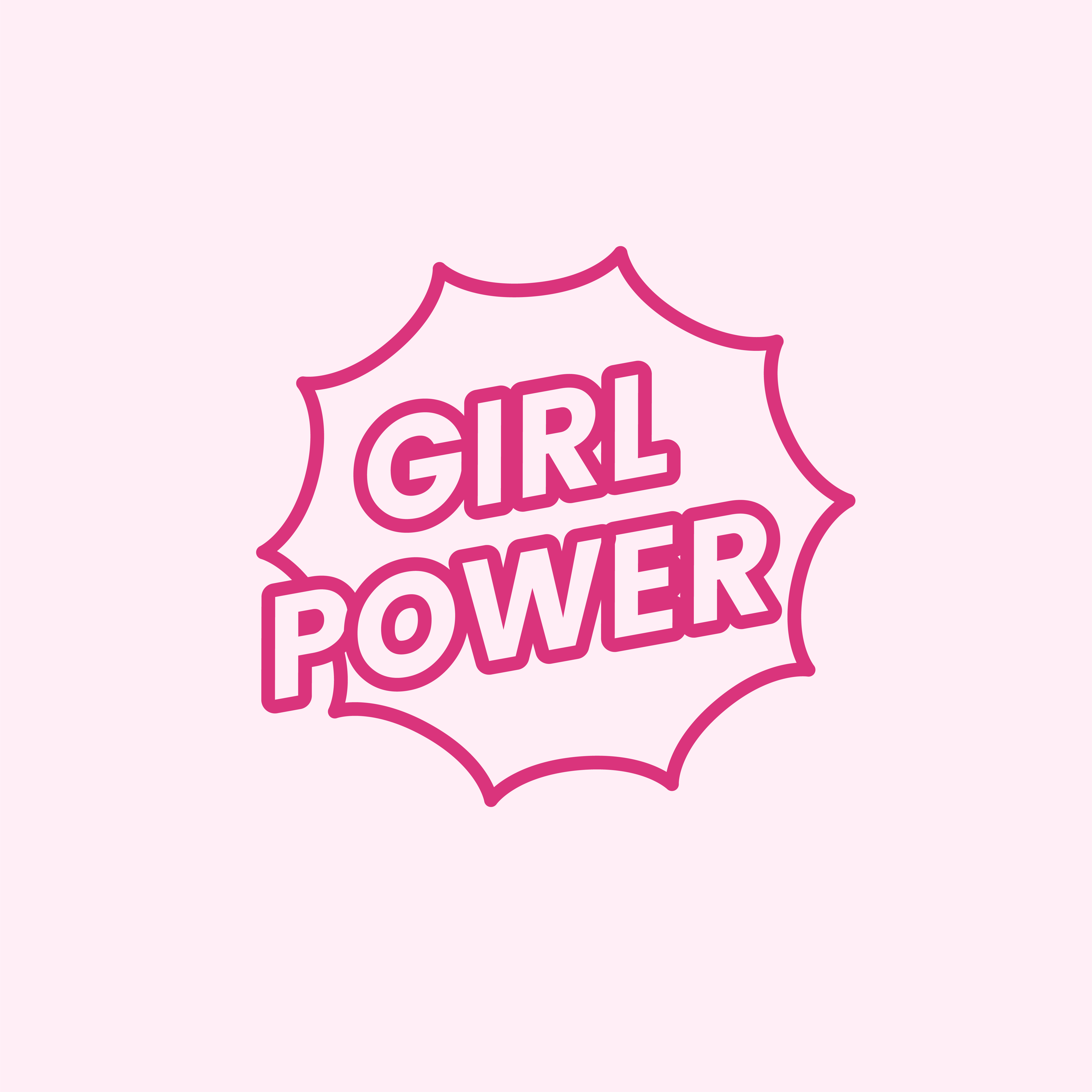 Girl power emblem badge illustration - Download Free Vectors, Clipart Graphics & Vector Art
