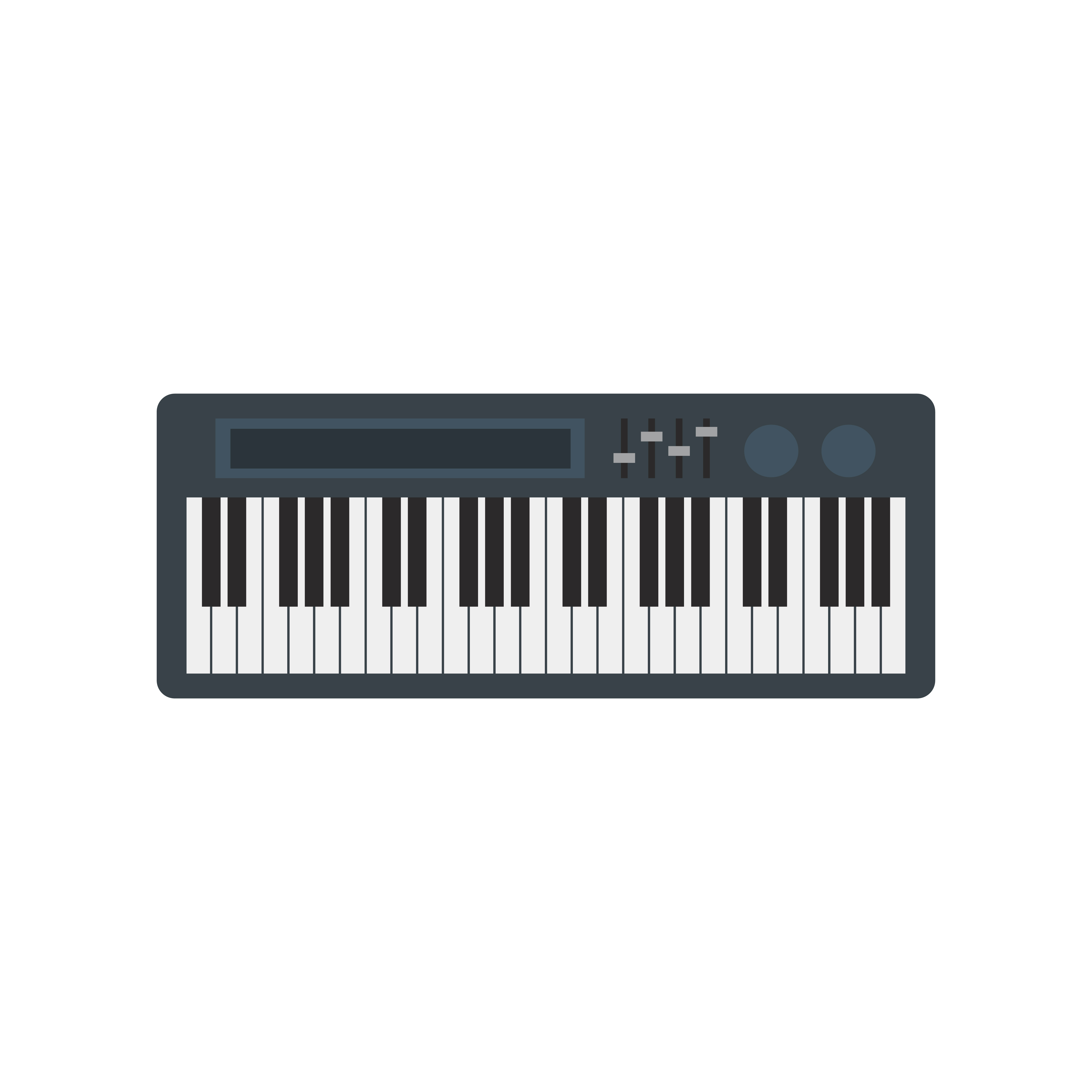 Download Electronic keyboard piano isolated graphic illustration - Download Free Vectors, Clipart ...