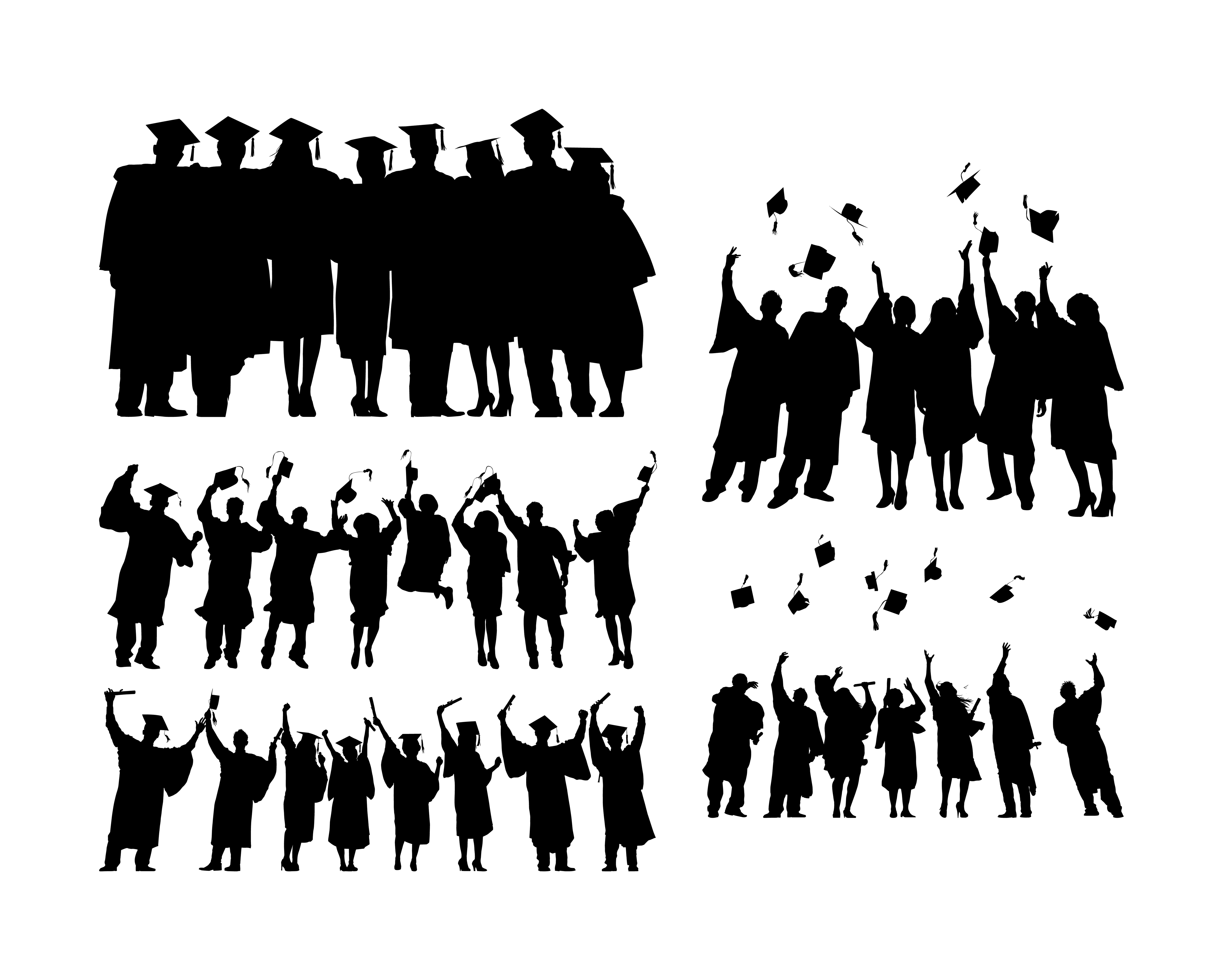 Graduate Silhouette SVG