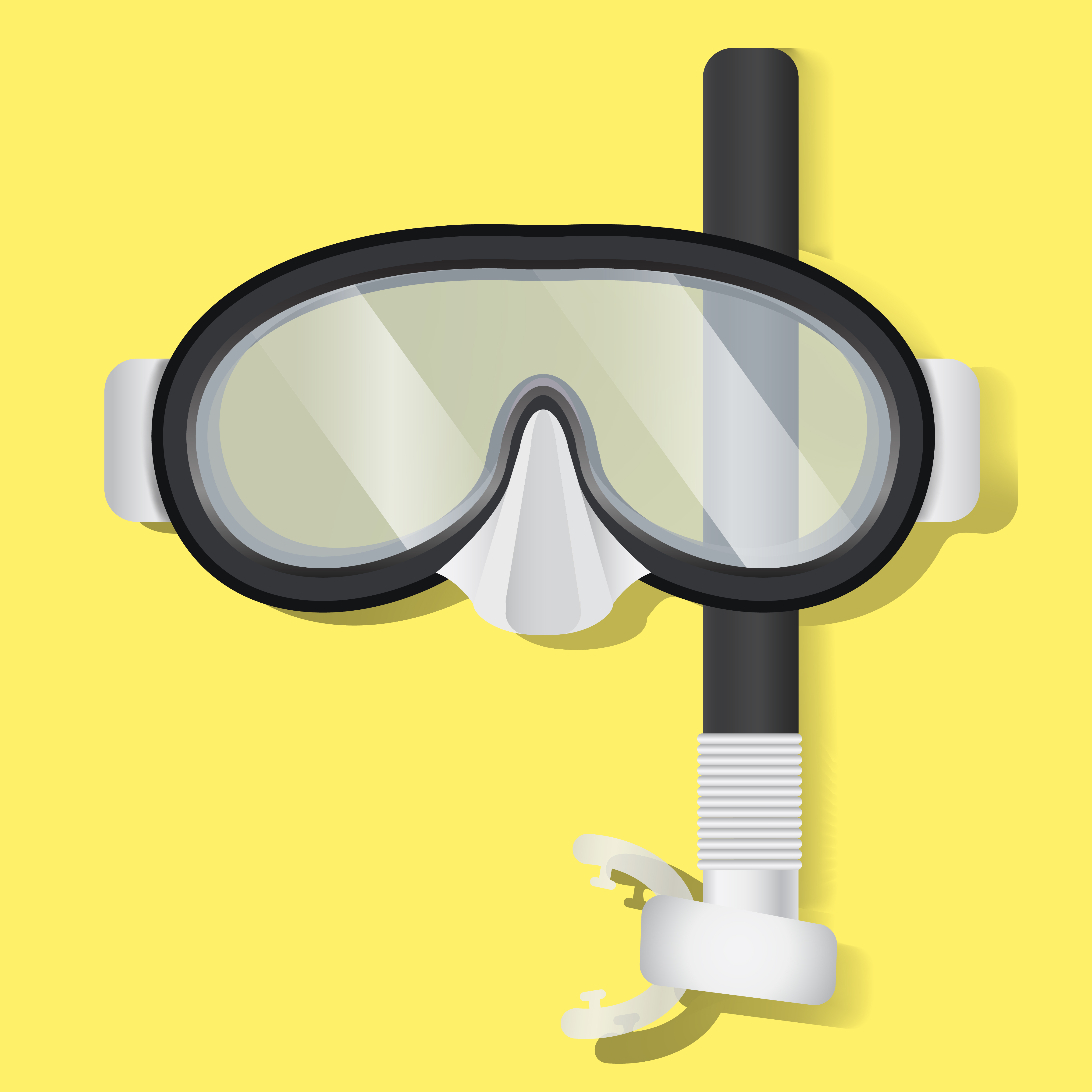 Snorkeling Scuba Mask Diving Equipment Vector Illustration Download