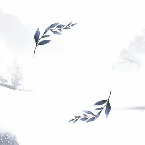Hand Drawn Olive Branch Frame Watercolor Style Vector