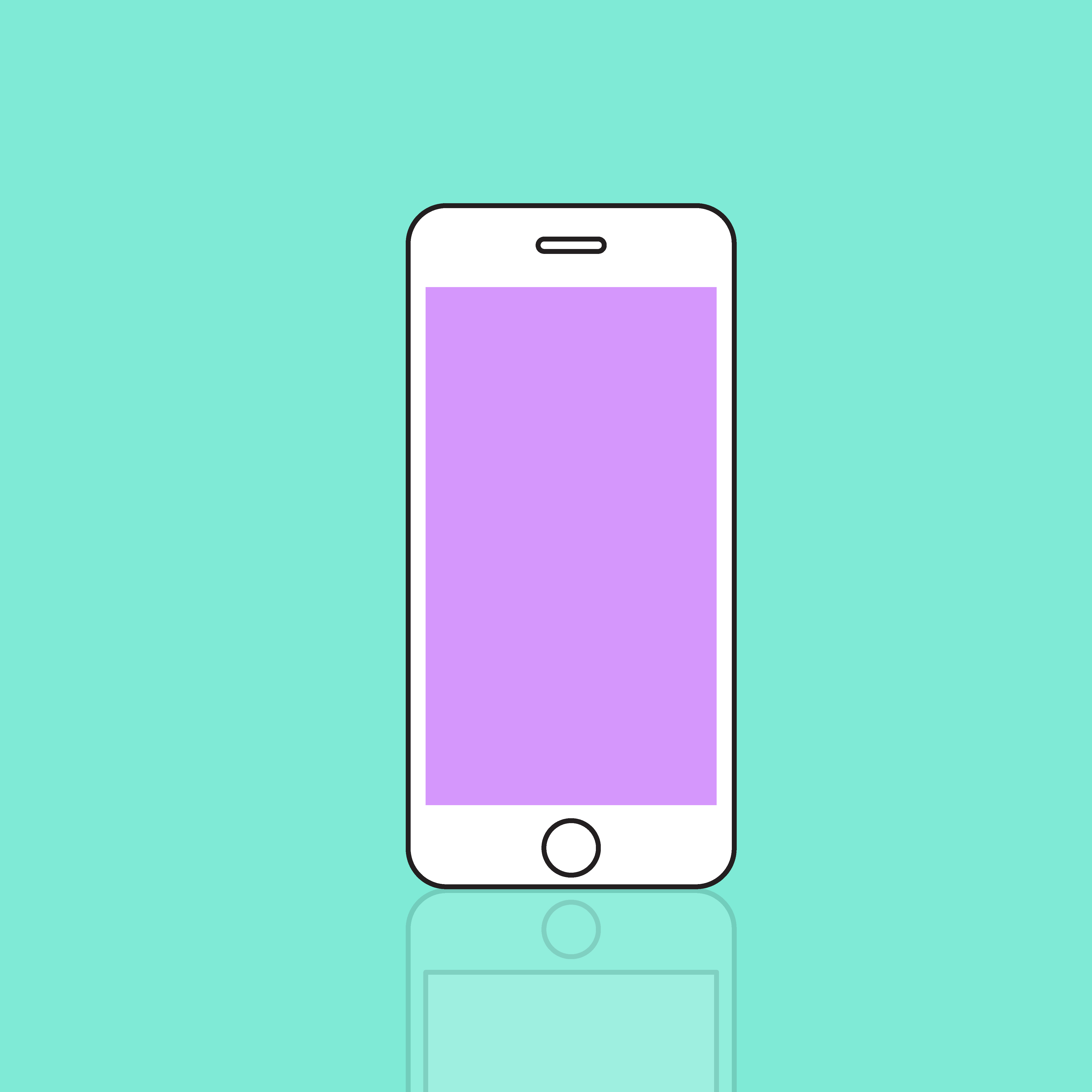 Illustration of mobile phone isolated Download Free Vectors, Clipart
