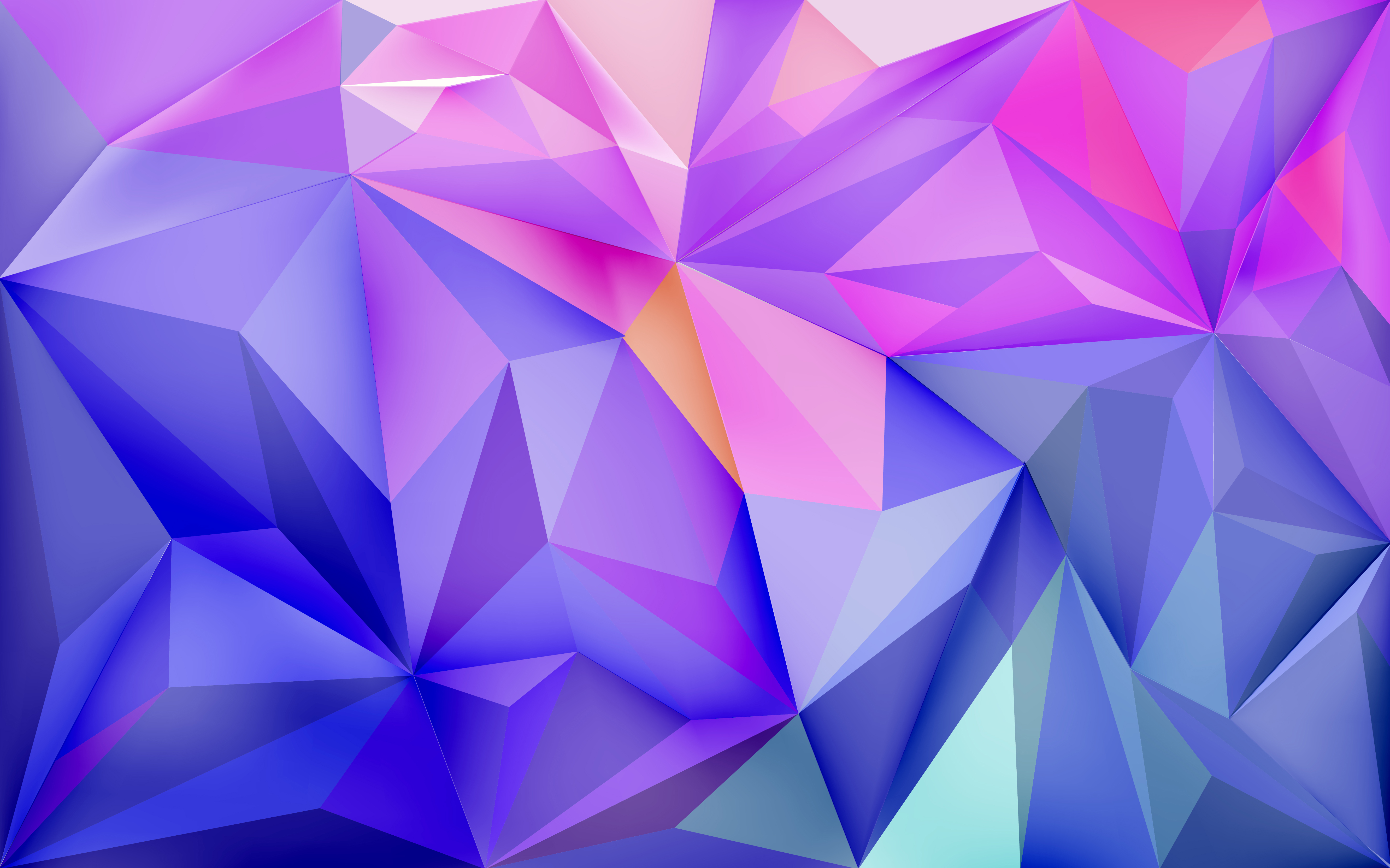 Background wallpaper with polygons in gradient colors