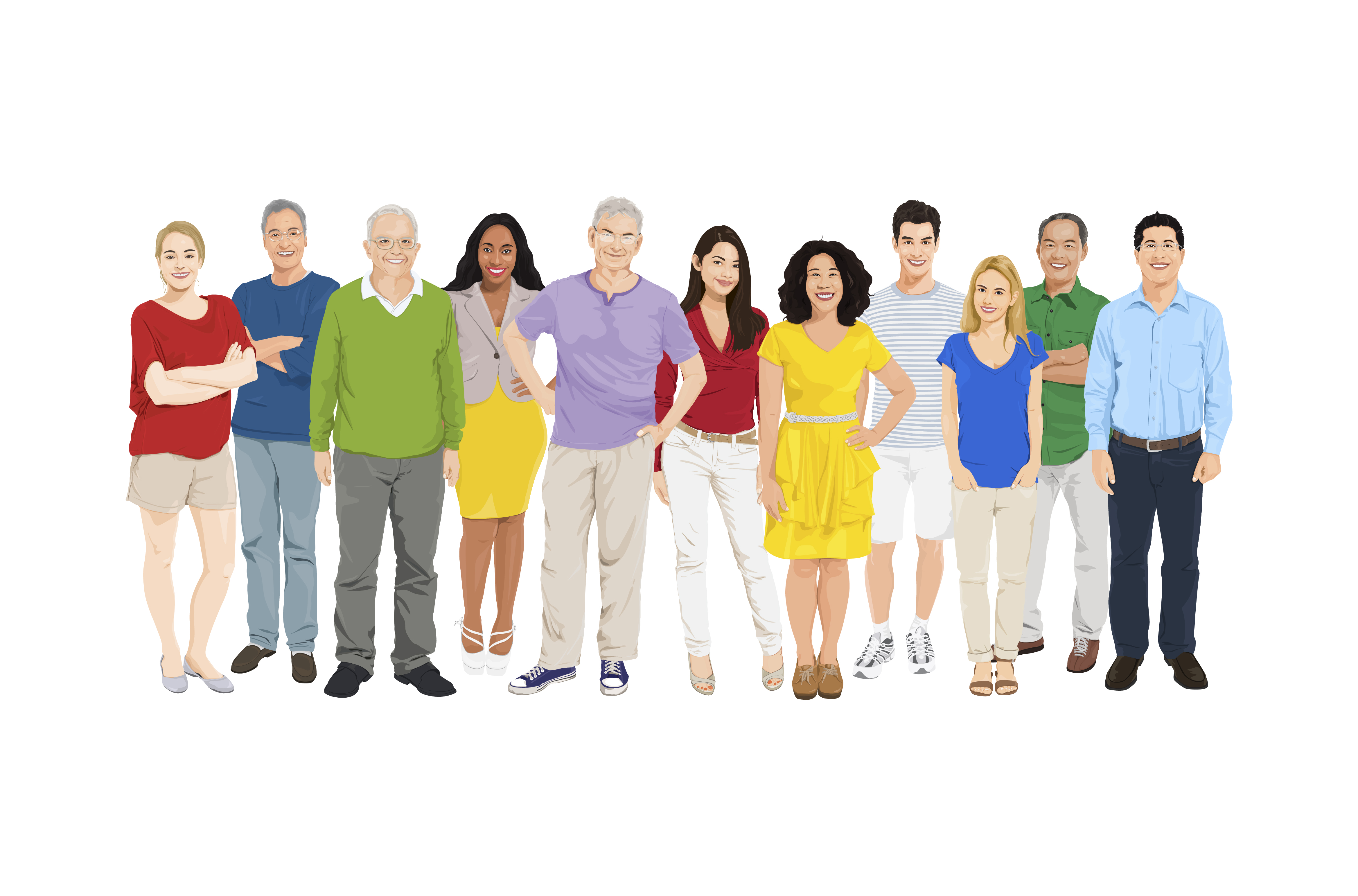 Illustration Of Diverse People Download Free Vectors Clipart