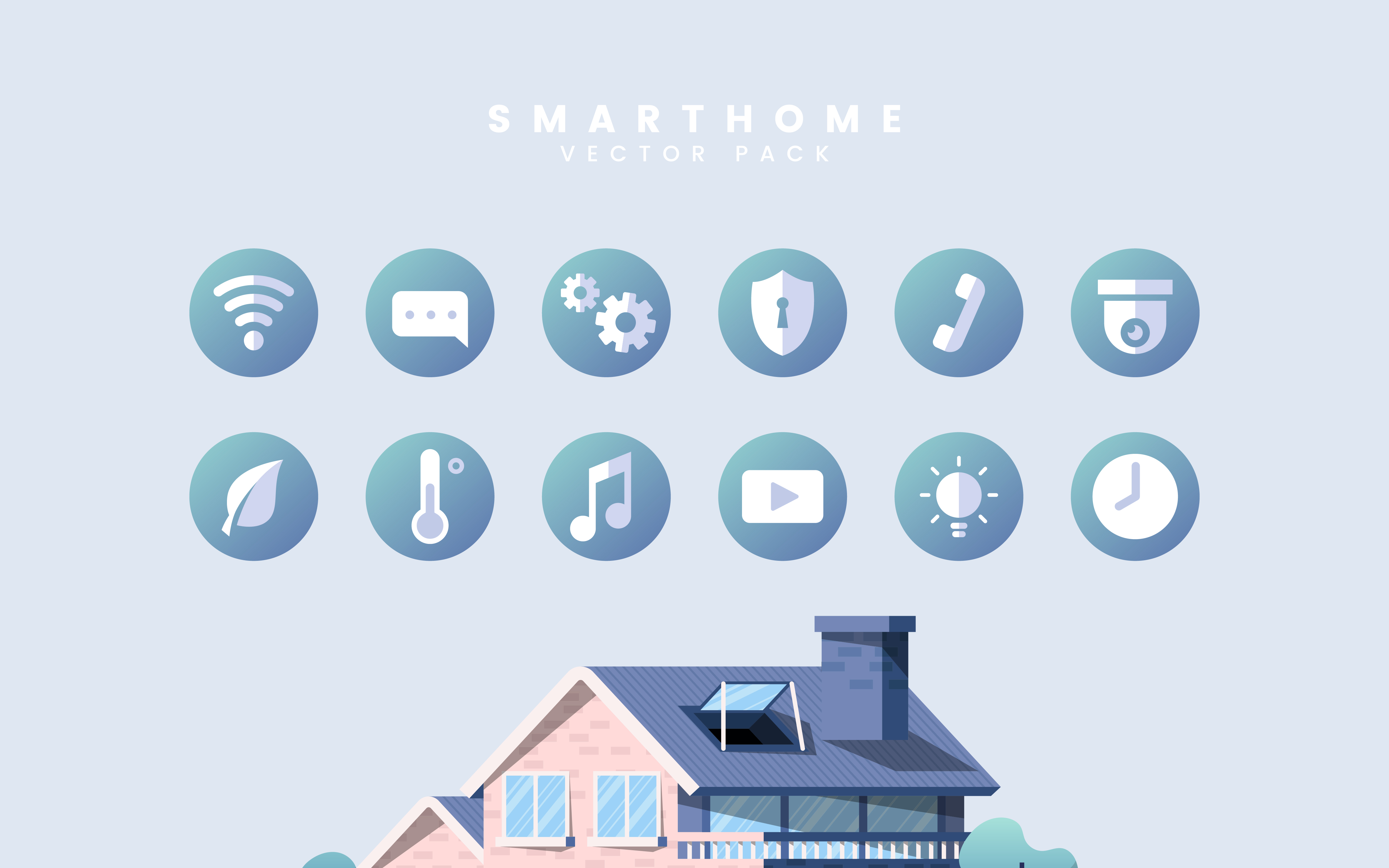 Download Smart home vector pack with icons - Download Free Vectors ...